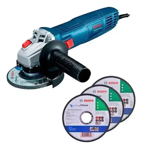 Esmerilhadeira Bosch Professional GWS 700 com 3 Discos