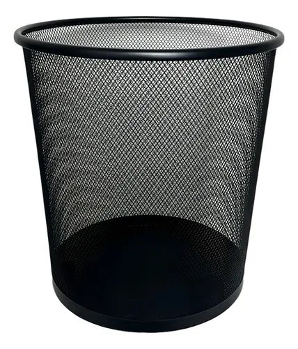 Lixeira de metal aramado telada, 12 L