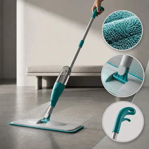 Mop spray com reservatório e refil, Wow